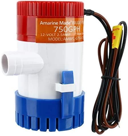 Amazon Amarine Made Bilge Pump 12v Boat Pump 750gph Marine Boat