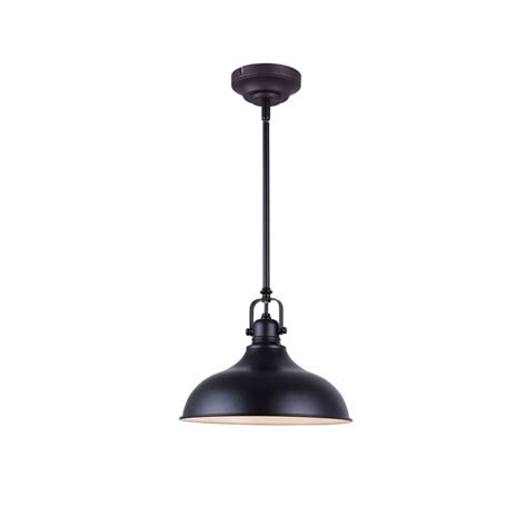 Canarm Sussex 1 Light Black Integrated Led Pendant Light Fixture The