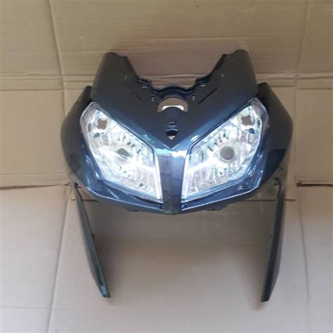 Jual Cover Tameng Ples Lampu Depan Honda Vario Techno Karbu Warna