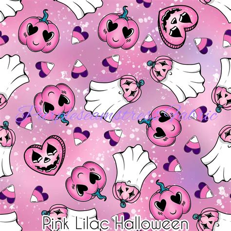 Pink Lilac Halloween – Purpleseamstress Fabric