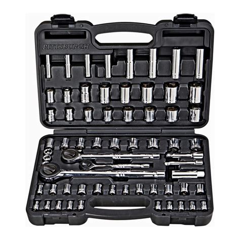 In In In Drive Sae Metric Socket Set Piece