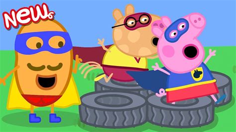 Contos Da Peppa Pig Escola De Super Her Is Novo Em Folha Peppa