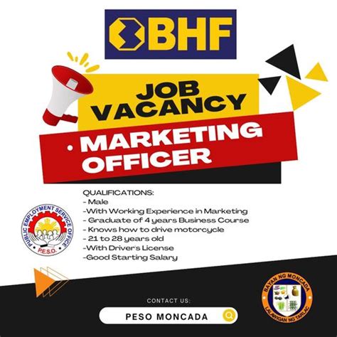 Bhf Moncada Is In Need Of Marketing Officer