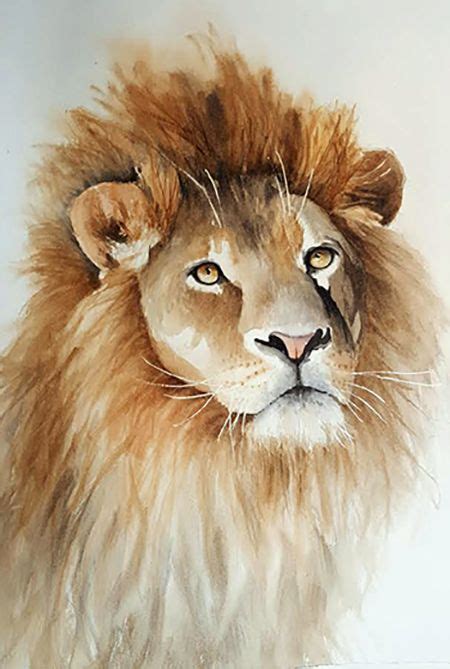 Walking With Lions Watercolor Lion Lions Lion Painting