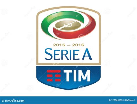 Serie a Tim Logo Old editorial image. Illustration of roma - 127569555