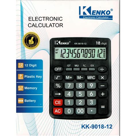 Calculadora Kenko Kk 9018 12 Digitos Papeleria Wiki