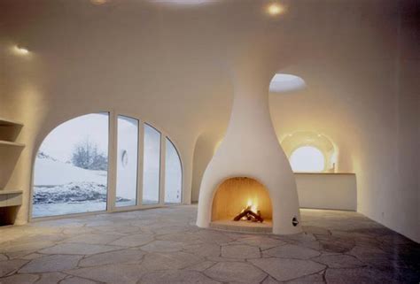 Beautiful Earthshipearthbag Interior Fireplace Rifugio Sottoterra