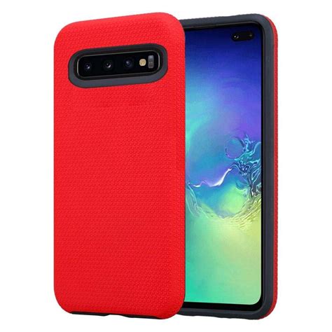 Samsung Galaxy S10 PLUS Deksel Case Cover rød Elkjøp