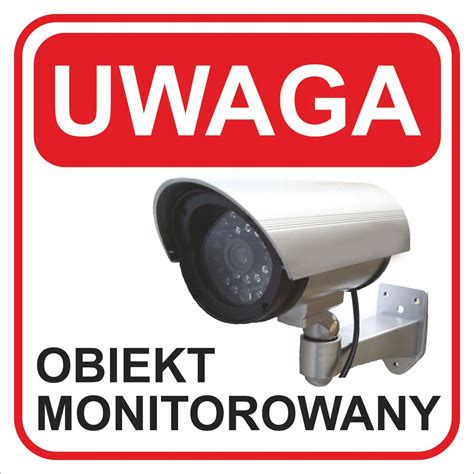 Tabliczka PCV ZNAK OBIEKT MONITOROWANY 30x30 OBIEKT MONITOROWANY 30x30