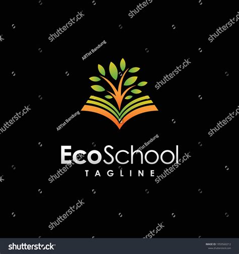 Eco School Logo Tree Book Concept Stock Vector (Royalty Free) 1959560212 | Shutterstock