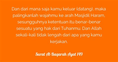 Surat Al Baqarah Ayat 149