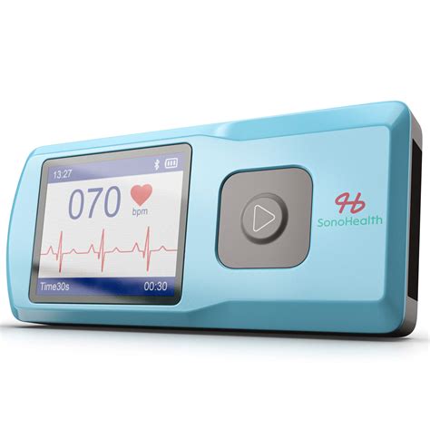 SonoHealth Portable EKG Heart Rate Monitor | Wireless Handheld Home ECG ...