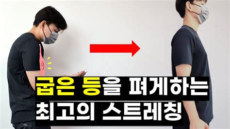 굽은 등 펴는 최고의 스트레칭 L거북목 L물리치료사l Youtube