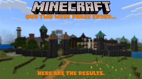 Our Two Week Minecraft Phase Ended Here Are The Results World Tour