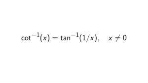 Prove That Cot X Is Equal To Tan X Epsilonify