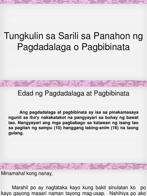 EPP 5 HE Tungkulin Sa Sarili | PDF