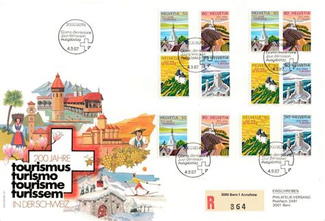 1987 Tourismus In Der Schweiz FDC Luxus Kaufen Auf Ricardo