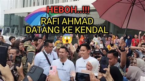 Rafi Ahmad Datang Ke Kendal Emak Emak Teriak Histeris Youtube