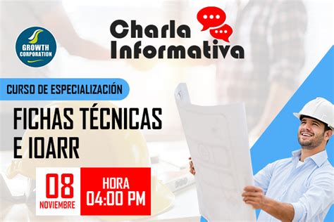 CHARLA INFORMATIVA CURSO TALLER FICHAS TÉCNICAS E IOARR