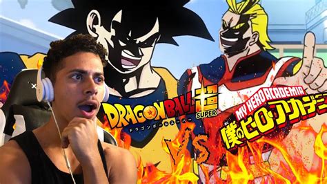 Goat Tier Anime Rap Battle Goku Vs All Might Rap Battle Reaction