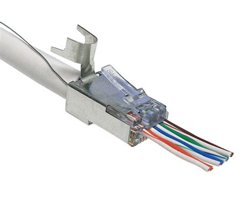 Shielded Ez Rj45 Connector Cat6 External Ground — Primus Cable