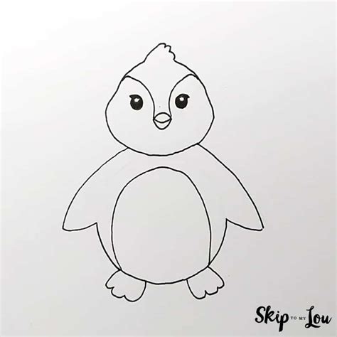 How To Draw A Penguin Cartoon And Realistic Guides Skip To My Lou