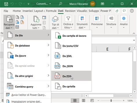 Come Convertire PDF In Excel Excel Per Professionisti