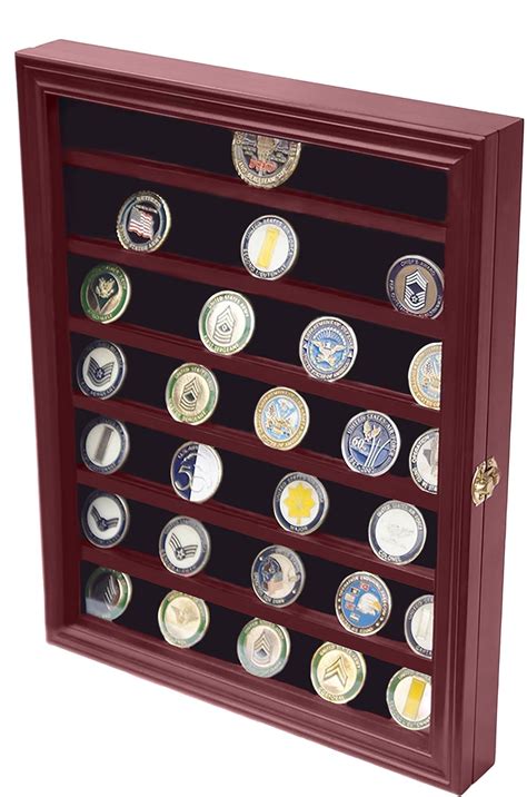 DECOMIL - Military Challenge Coin Display Case Cabinet Rack Holder With Door | eBay