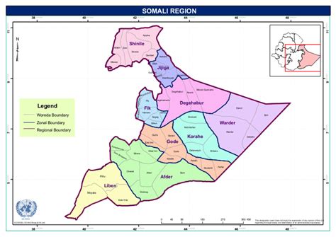 Reference map of Somali region, Ethiopia | OCHA