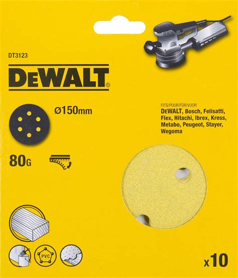 Dewalt Dt Qz Discos De Lija De Mm Y Grano Con Velcro De