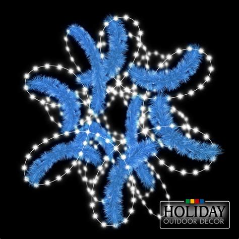 3-D Modern Snowflake Tree Topper - Holiday Outdoor Decor