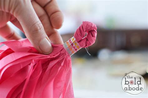 How To Make Tissue Paper Tassels