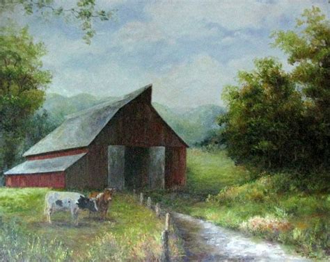 269 best Farm landscape paintings with cows images on Pinterest | Res ...