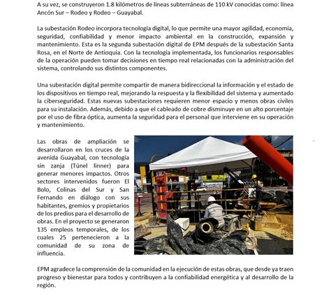 Epm Finaliz Ampliaci N Y Modernizaci N De Subestaci N El Ctrica Rodeo