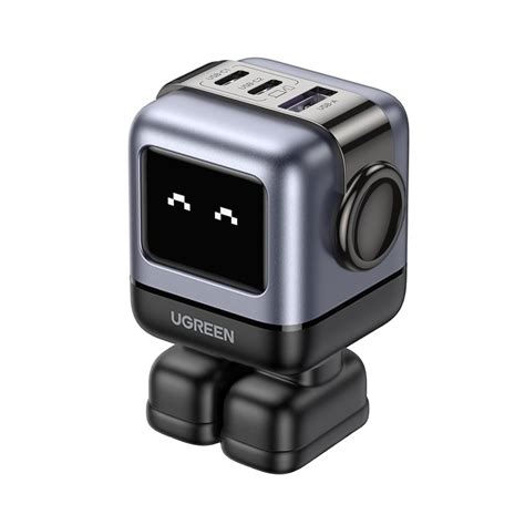 UGREEN Robot 65W GAN Cargador Tipo C Nexode Cargador USB C Pantalla