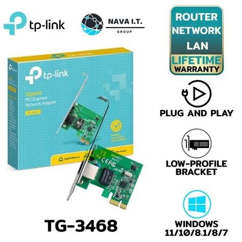 Lan Card Tp Link Tg Ver Pci Express Gigabit Port