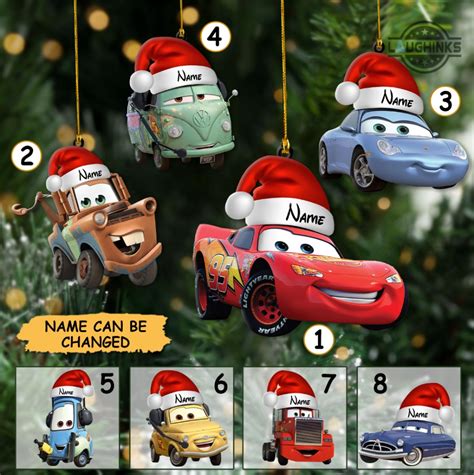 Lightning Mcqueen Christmas Ornament Mater Sally Fillmore Guido Luigi