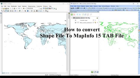 How To Convert Shape File To MapInfo 15 TAB File YouTube