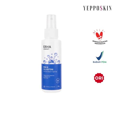 Jual Erha Acneact Bha Allantoin Acne Back Spray Ml Shopee Indonesia