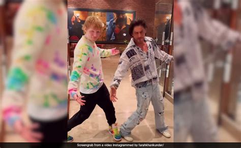 Viral Shah Rukh Khan Teaches Ed Sheeran His Iconic Pose Heres The Result