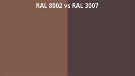 Ral 8002 Vs 3007 Ral Colour Chart Uk