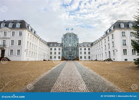 Saarbrucken Castle stock photo. Image of cobblestones - 107428904