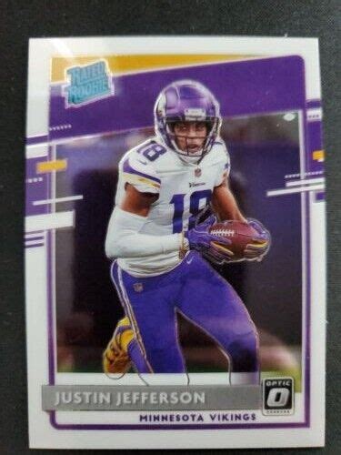 2020 Donruss Optic Justin Jefferson Rated Rookie Card RC 163 Minnesota