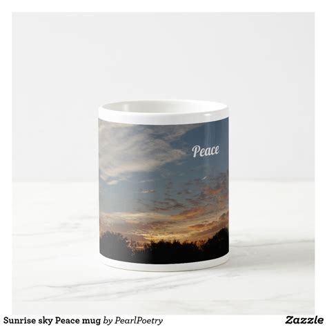 Sunrise sky Peace mug | Mugs, Coffee mugs, Glassware