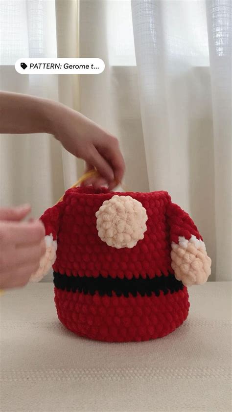 Crochet A Chunky Santa Gnome Easy Amigurumi Pattern Crochet Xmas