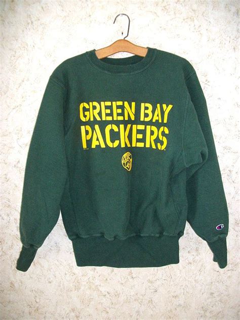 90s Green Bay Packers Crewneck Sweatshirt Pullover Champion Etsy