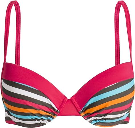 Palmers Damen Bikini Top Gef Ttert Tropical Stripe Bikinioberteil