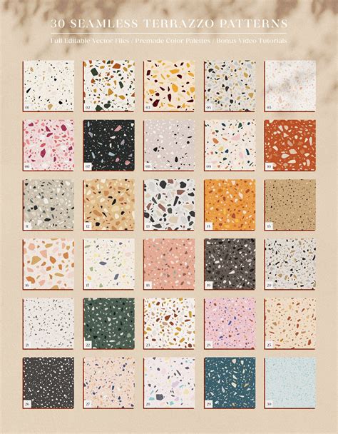 30 Terrazzo Seamless Patterns | Terrazzo, Terrazzo pattern, Bathroom ...