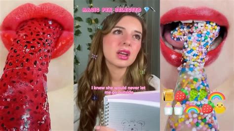 🌈text To Speech 🌈 Asmr Satisfying Eating Povs Brianna Mizura Tiktok Compilations 2023