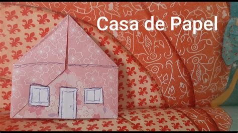 Como Fazer Casinha De Dobraduras Casa De Papel Origami Eduamigomg